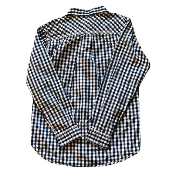 Tommy Hilfiger Blue‎ and White Check Shirt Sz. S (8/10 Boys) - Picture 3 of 6
